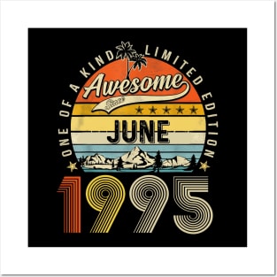 Awesome Since June 1995 Vintage 28th Birthday Posters and Art